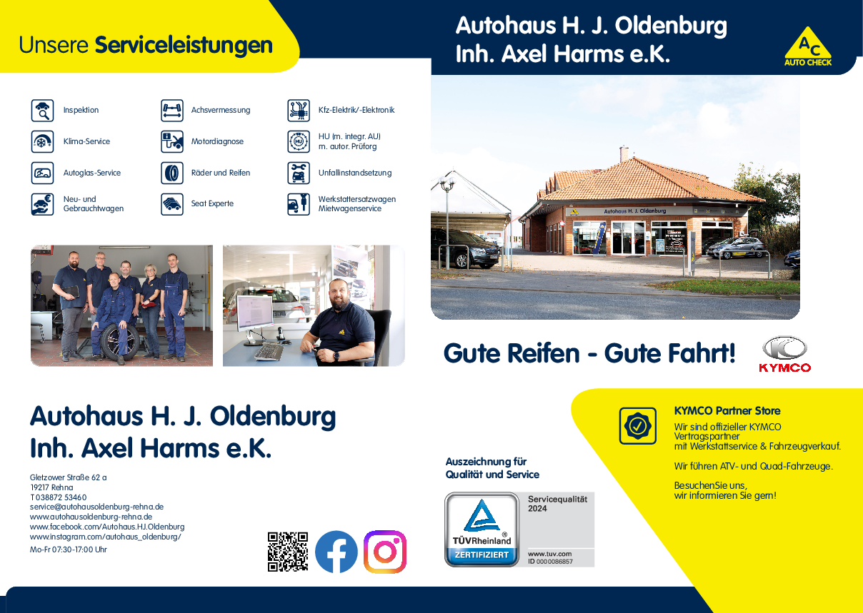 Bild von Werkstattprospekt von Autohaus H. J. Oldenburg  Inh. Axel Harms e.K.
